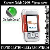 Carcaça Nokia 5200 - Completa VERMELHA - FRETE GRÁTIS